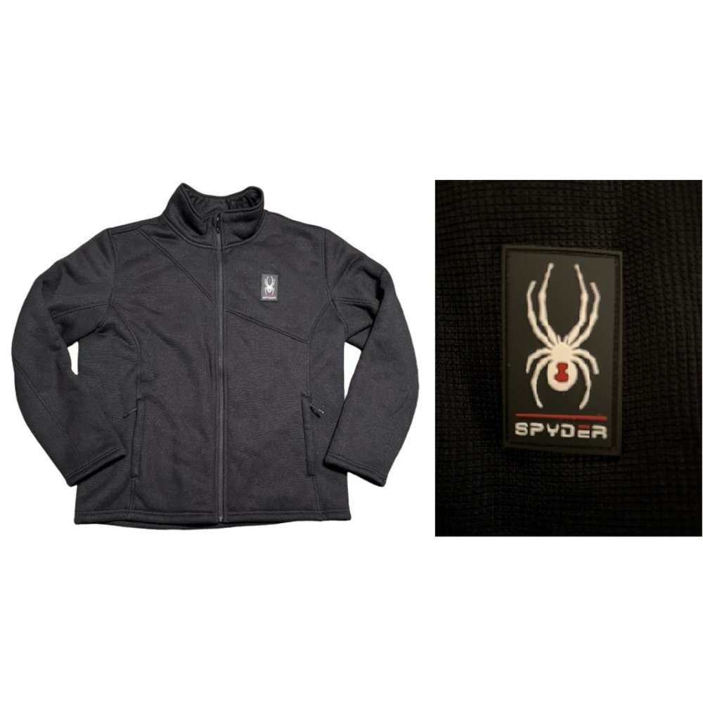 NWOT Black Widow Spider Jacket Coat With Fleece Lining